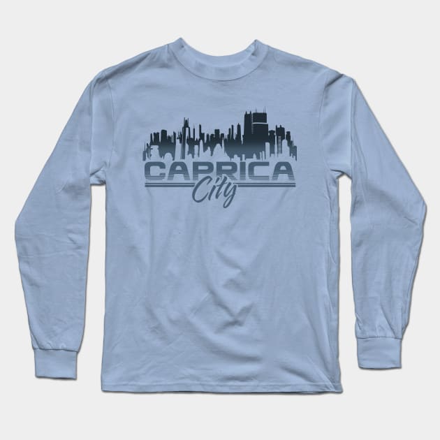 Caprica City Long Sleeve T-Shirt by MindsparkCreative